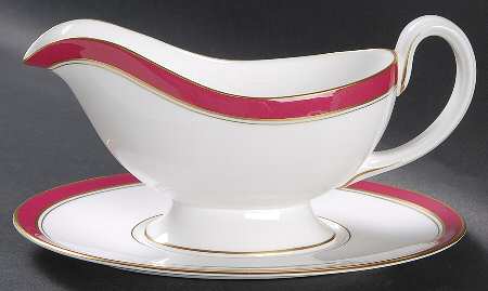 Howard Ruby Gravy Boat & Underplate