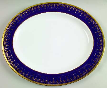Imperial Blue 15" Oval Serving Platter
