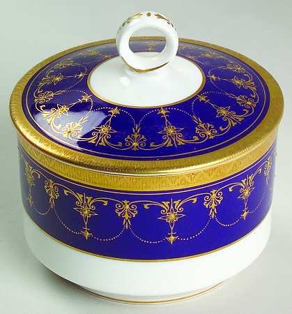 Imperial Blue Sugar Bowl & Lid