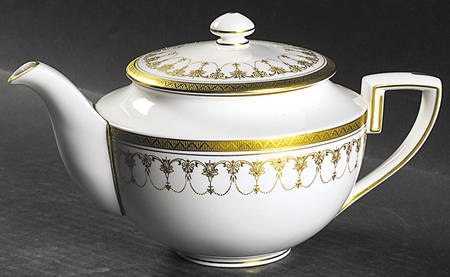 Imperial White Teapot & Lid