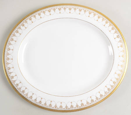 Imperial White 13" Oval Serving Platter