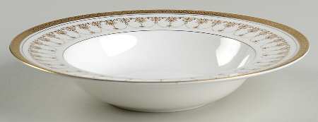 Imperial White Rim Soup Bowl