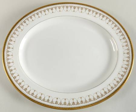 Imperial White 15" Oval Serving Platter