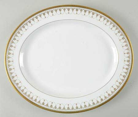 Imperial White 15" Oval Serving Platter