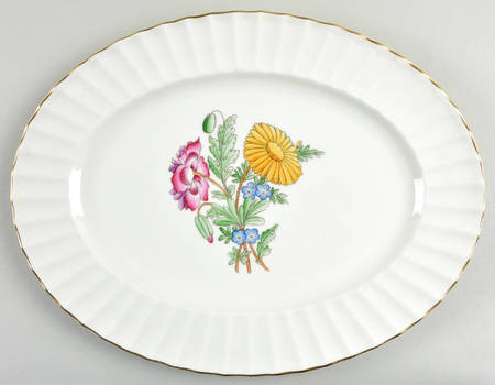 Indian Sprays 13" Oval Serving Platter