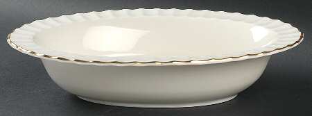 Indian Sprays 10" Oval Vegetable Bowl