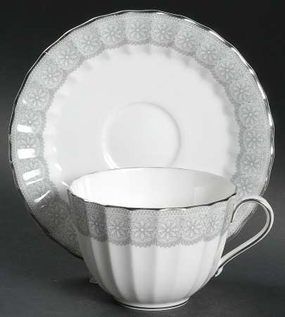 Isabella Flat Cup & Saucer Set
