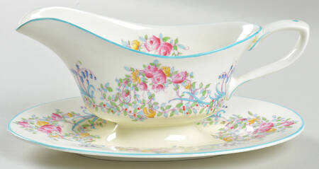 June (Z502-1) Gravy Boat with Attached Underplate