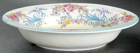 June (Z502-1) 10" Oval Vegetable Bowl