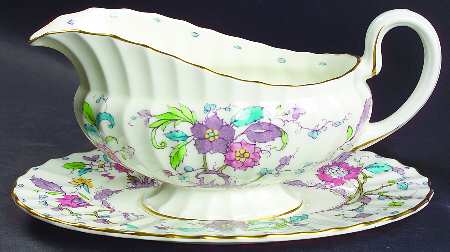 Kashmir (Ribbed) Gravy Boat & Underplate