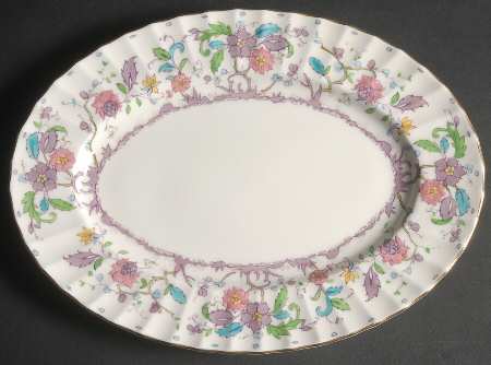 Kashmir (Ribbed) 11" Oval Serving Platter