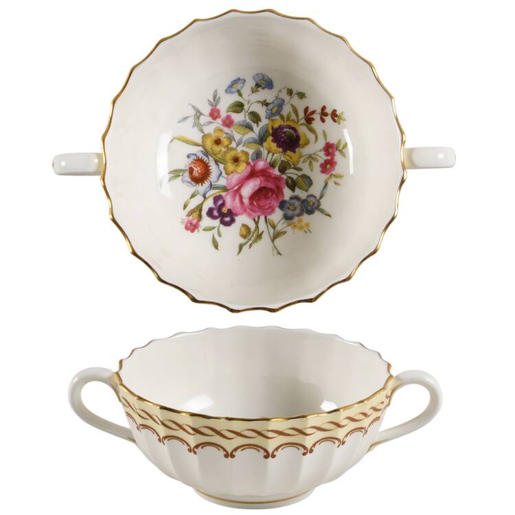 Kempsey Footed Cream Soup Bowl