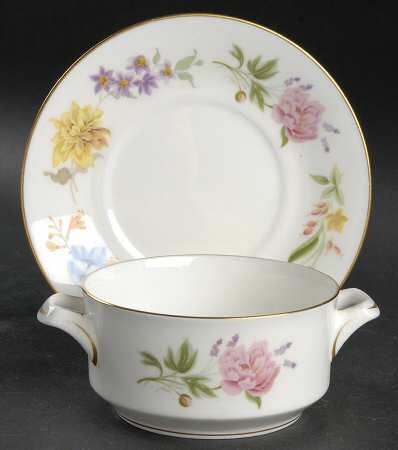 Kentmere Flat Cream Soup Bowl & Saucer Set