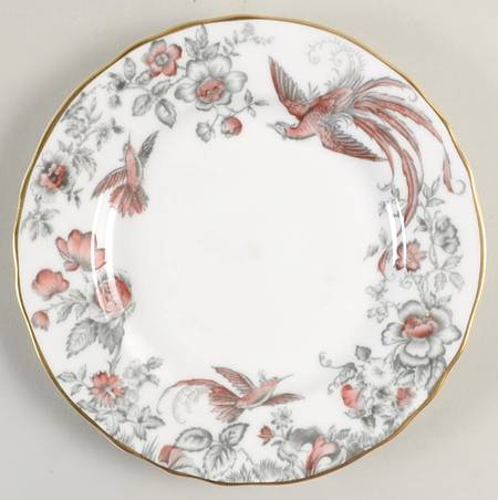 Lakme Pink and Gray Bread & Butter Plate