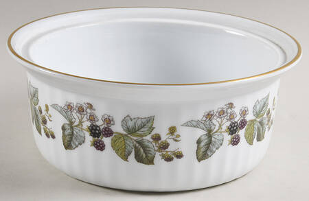 Lavinia (White Body, Bone) 1.5 Quart Round Casserole No Lid