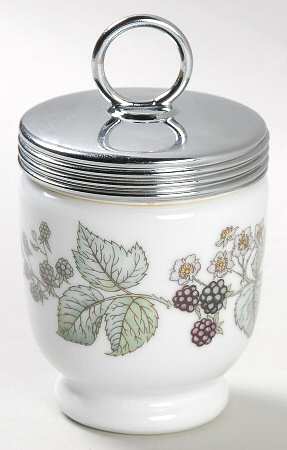 Lavinia (White Body, Bone) Egg Coddler & Lid