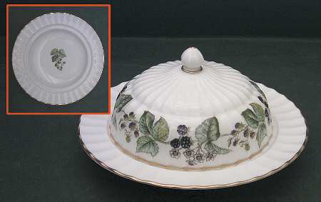 Lavinia (White Body, Bone) Muffin Dish & Lid