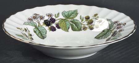 Lavinia (White Body, Bone) Rim Fruit/Dessert (Sauce) Bowl by Royal Worcester