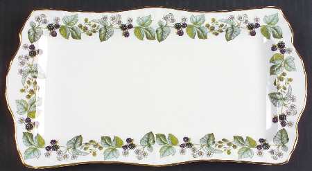 Lavinia (White Body, Bone) Large Sandwich Tray