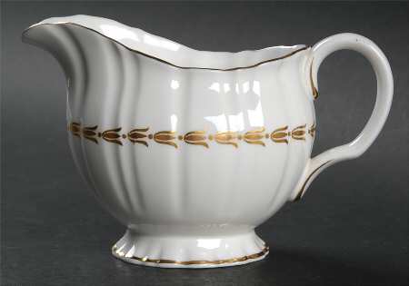 Lotus Gold and White Creamer