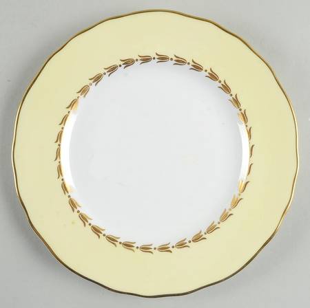 Lotus Yellow Salad Plate