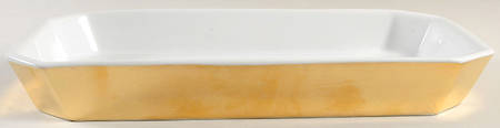 Lustre Gold 14" Rectangular Baker