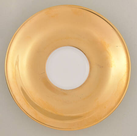 Lustre Gold Saucer for Flat Demitasse Cup
