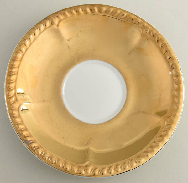 Lustre Gold Saucer for Flat Demitasse Cup