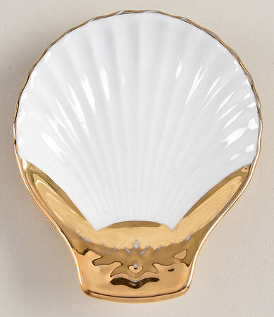 Lustre Gold 4" Shell Shaped Dish
