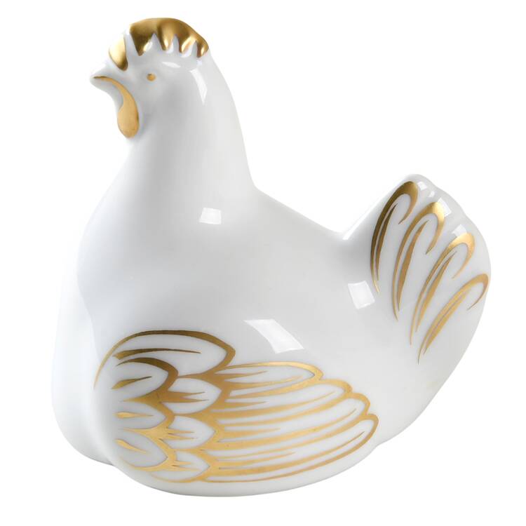 Lustre Gold Figural Lid for Egg Holder