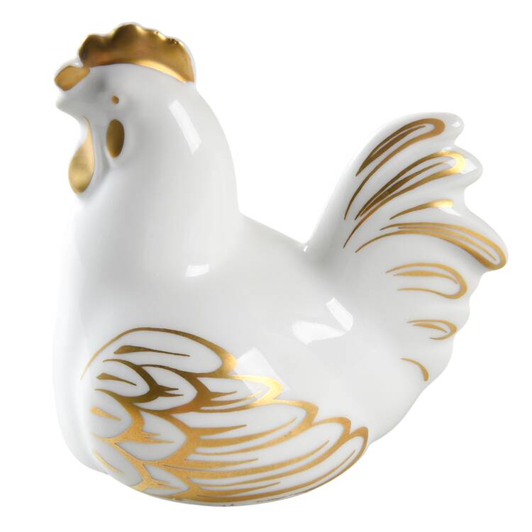 Lustre Gold Figural Lid for Egg Holder