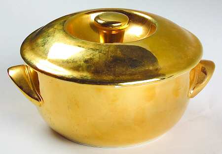 Lustre Gold Individual Casserole & Lid