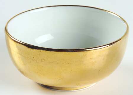 Lustre Gold Open Sugar Bowl