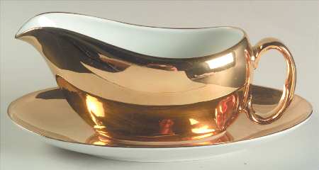 Lustre Gold Gravy Boat & Underplate