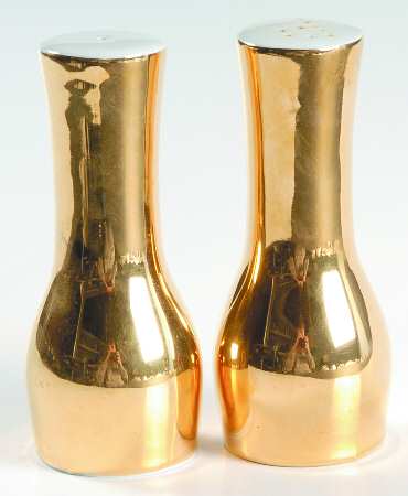 Lustre Gold Salt & Pepper Set