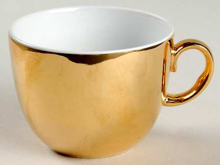 Lustre Gold Flat Cup