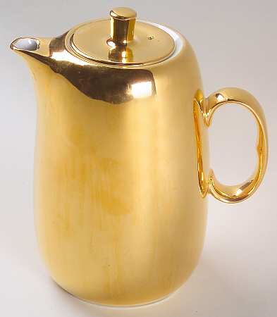 Lustre Gold Mini Coffee Pot & Lid