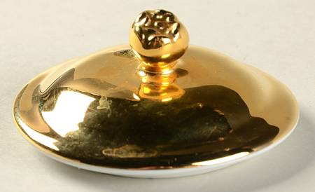 Lustre Gold Lid for 2 Pc Pot de Creme