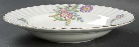 Mandalay (Z2142, Multicolor Flowers) Large Rim Soup Bowl
