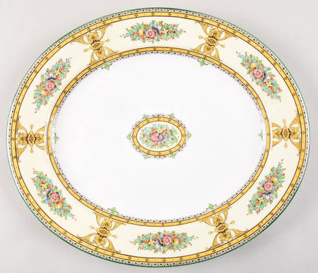 Marjorie Yellow 13" Oval Serving Platter