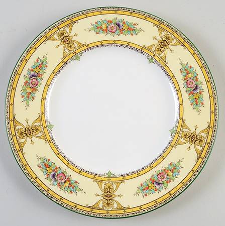 Marjorie Yellow Dinner Plate