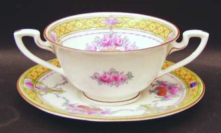 Marlowe Footed Bouillon Cup & Saucer