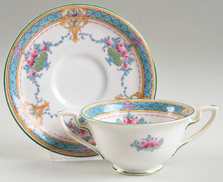 Marlowe Footed Bouillon Cup & Saucer