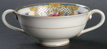 Marseilles Cobalt Blue Footed Bouillon Cup