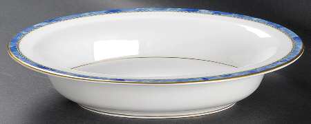 Medici Blue 10" Oval Vegetable Bowl