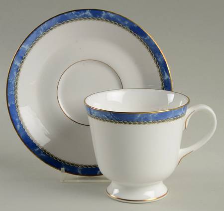 Medici Blue Footed Cup & Saucer Set