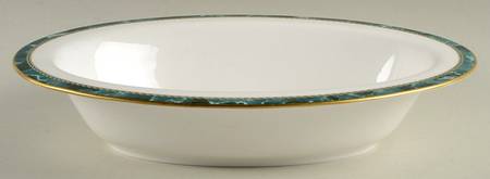 Medici Green 10" Oval Vegetable Bowl