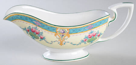 Melba Cream Rim Gravy Boat