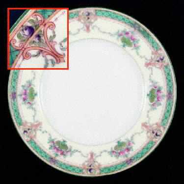 Melba Cream Rim Luncheon Plate