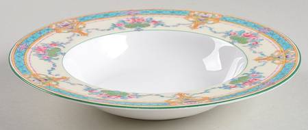 Melba Cream Rim Rim Soup Bowl
